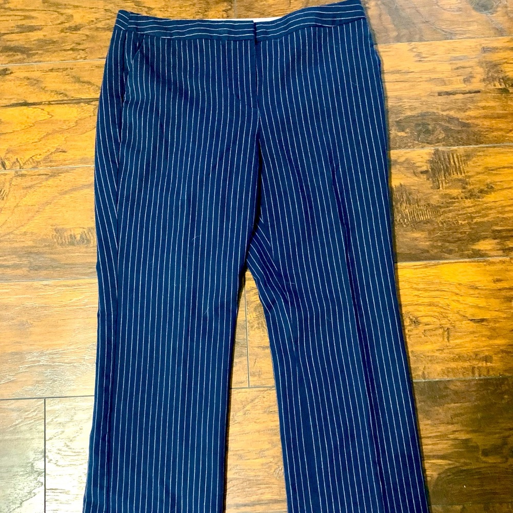 Women’s Talbots Navy Pinstripe Pants Size 10